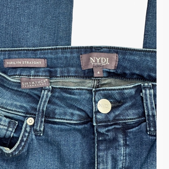 NYDJ Straight Leg Liftxtuck Technology High-Rise Women’s Jeans - Size: 4 - Picture 11 of 15